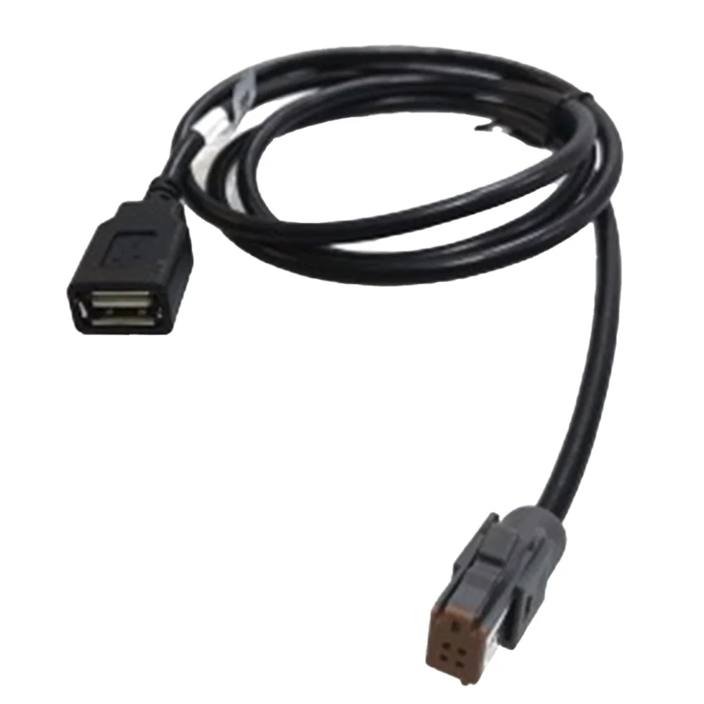 

Conector Wire USB Adapter Cable Audio Input Black Media Data Replacement Vehicle 100cm Length 1pc 1x For Forest Man