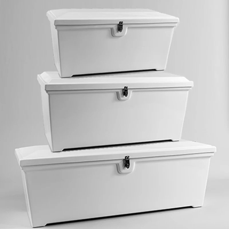 Heavy Duty Boat Fiberglass Marine Pontoon Dock Storage Box Fiberglass Marine Pontoon Dock Storage Box