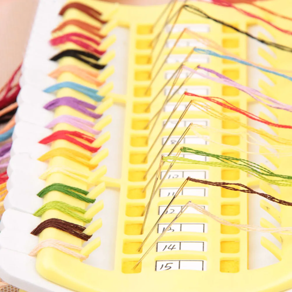 Cross stitch floss organizer 34 positions needle organizer embroidery floss