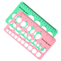 Silicone Nipple Measuring Card Smooth Flange Measurement Tool Soft Safe Lightweight Perfect Gift Nontoxic Feeding Accessory 1
