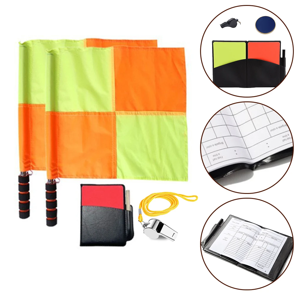 Description Picture 5 of itemRed Yellow Card Set Soccer Referee Flag For Football Matches 11*8cm Size 20g Weight Lightweight Handle PVC Material