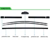 For Suzuki WAGON R+  1997-2006 Car Windshield Wiper U-type Soft Rubber Frameless Bracketless Car Wipers 20"+18" 3