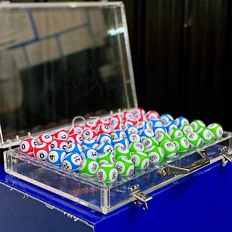 Thickened acrylic ball box 50 ball bingo storage box