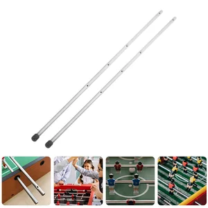 2Pcs Rods Foosball Tables Soccer Table Replacement Accessory Foosball Rod Soccer Machine Operation Pole Table Soccer Rod Desk