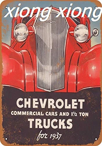 

Metal Sign - 1937 Chevy Commercial Cars and Tucks - Vintage Look