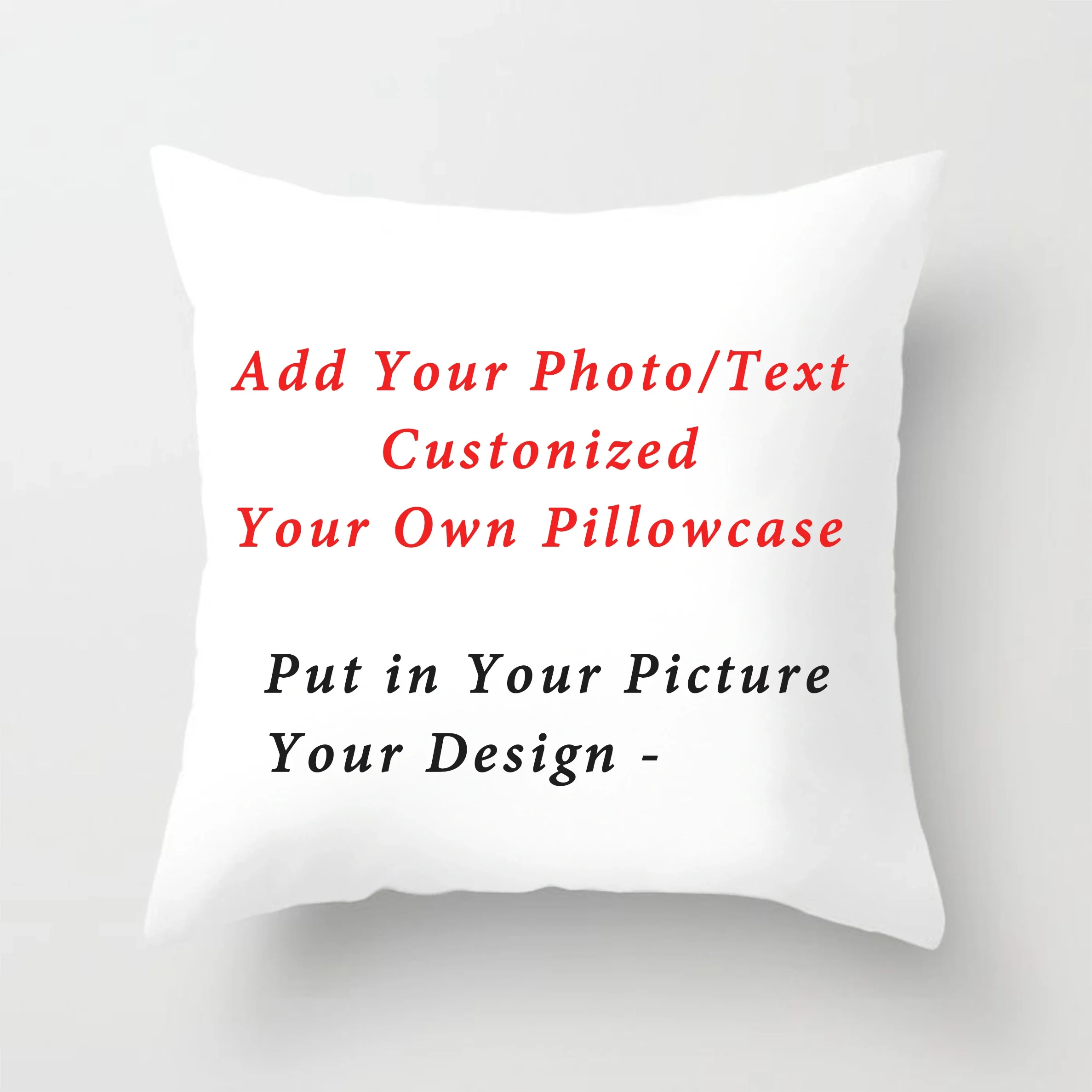 

Picture Here Print Pet Personal Life Photos Customize Gift Home Cushion Cover Pillowcase Short Plush Pillow cover 45*45cm