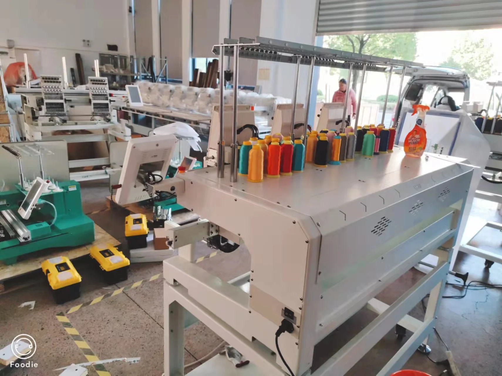 Commercial Use 3 Head Embroidery Machine Computerized for Sale 6