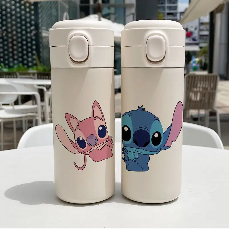 Disney Cup Stitch Thermos Bottle Childen Cartoon Water Cups 304 Stainless  Steel Portable 300ML 450ML - AliExpress