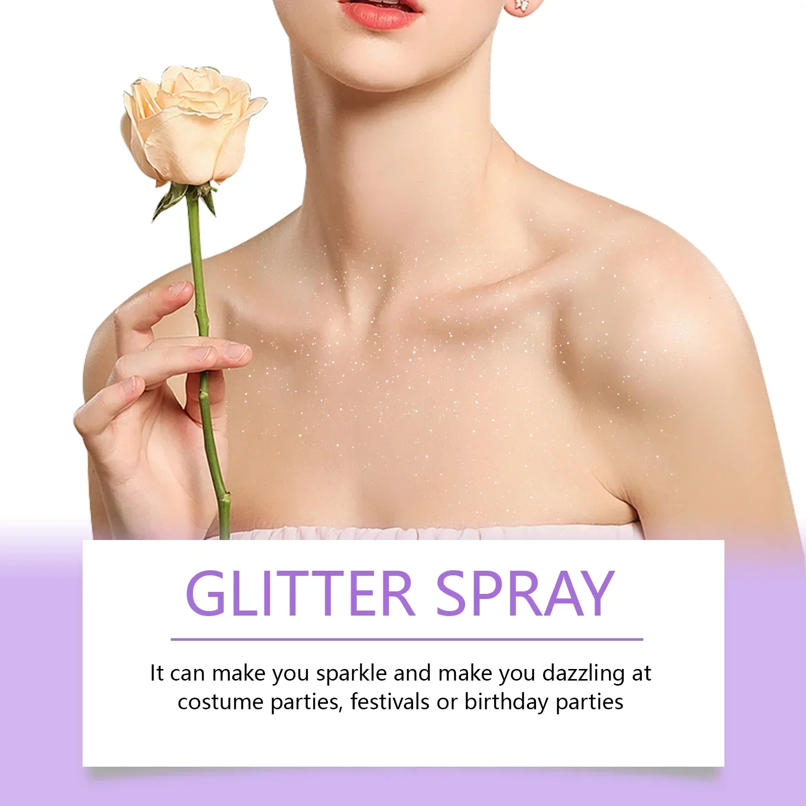 Highlighter Powder Spray Glitter Body Gel Waterproof Long Lasting Shiny Face Contour Hair Body Clothes Glitter Female Makeup Hot 2