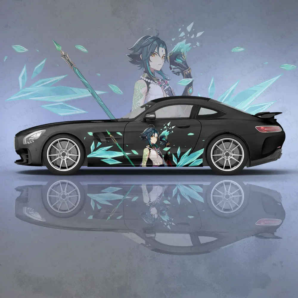 

Genshin Impact xiao anime Car Decal Protective Film Vinyl Side Graphic Wrap Accessories Itache custom Car Decal Sticker