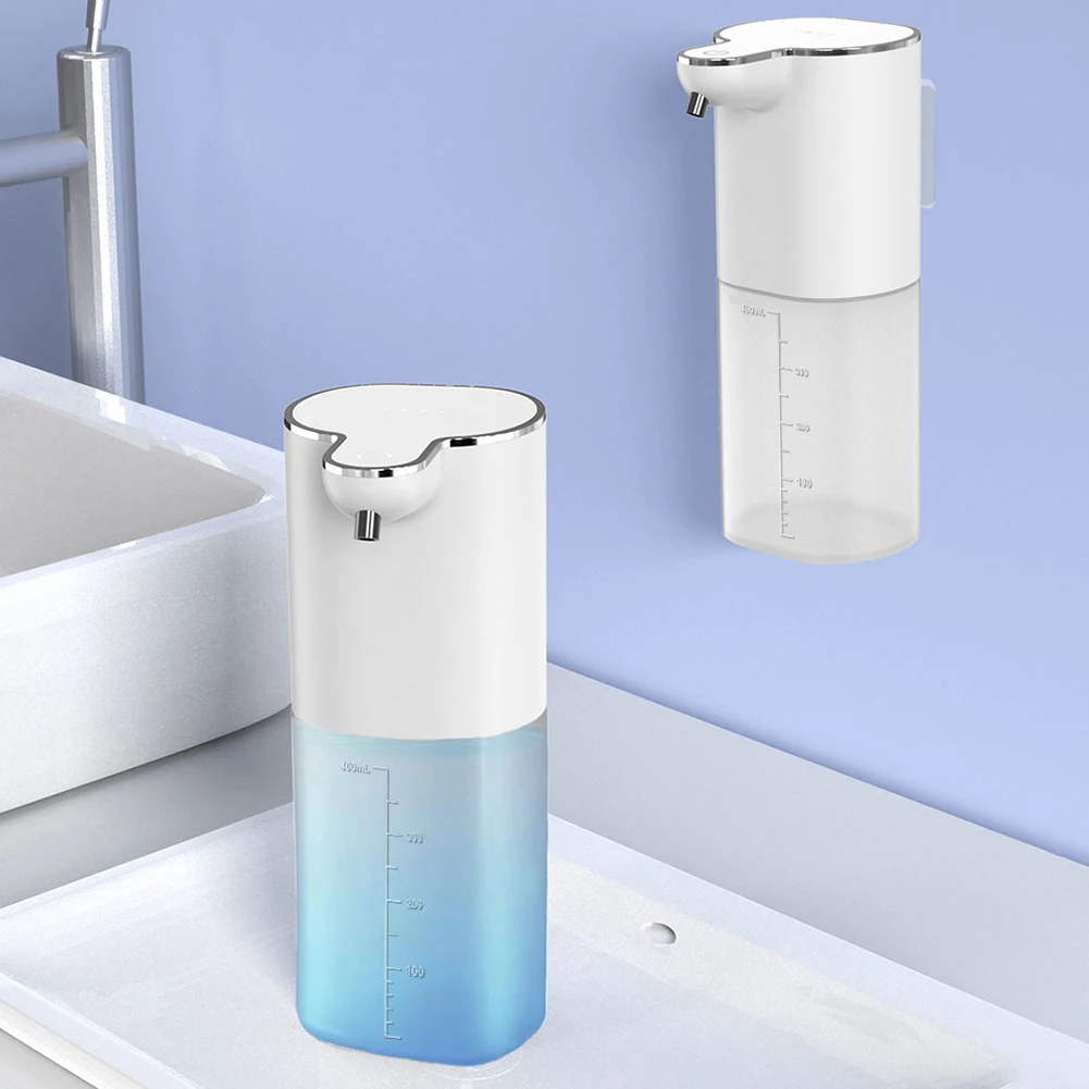 Soap Dispenser Soap Pump Soap Dispenser Head Wall Mounted Dispenser Automatic Soap Dispenser USB Charging Smart Foam/Gel Machine Home Automatic Touchless Sensor Soap Dispenser Hand Sanitizer 400ml
