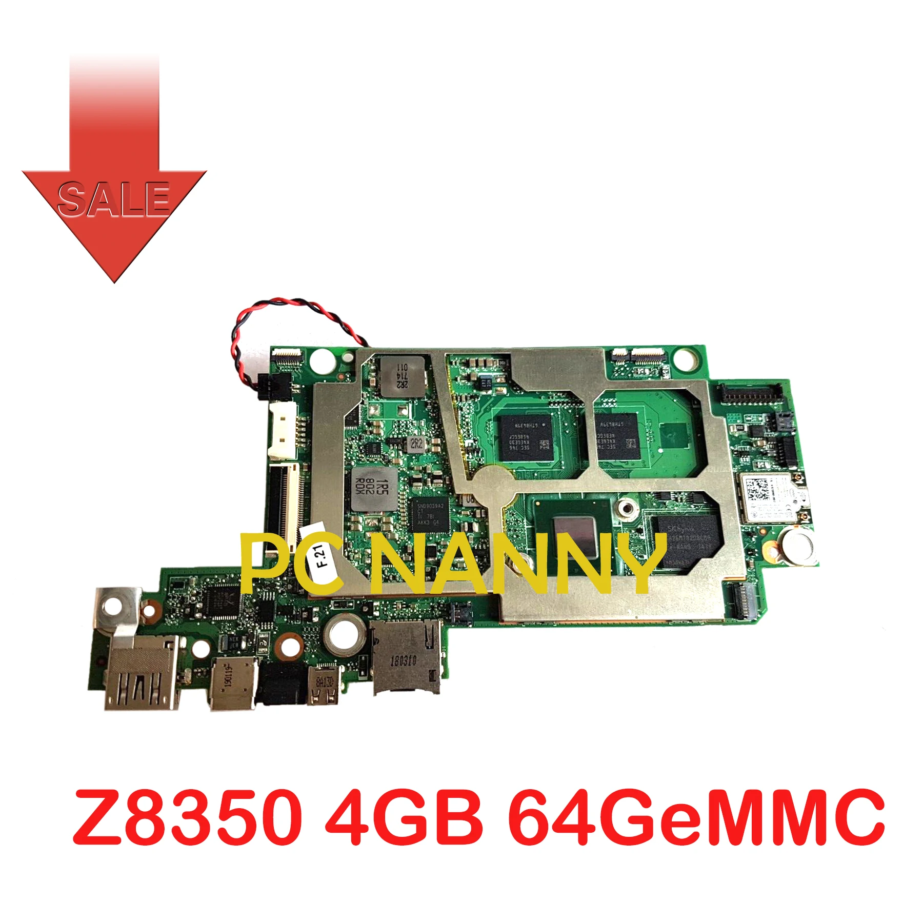 

PCNANNY for HP X2 10-P Series DAD91AMB6E0 Intel Z8350 4GB 64GeMMC Motherboard 902254-601