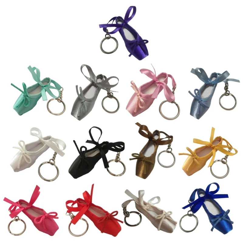 

Ballet Shoe Keychain Pendant Ballet Shoe Bag Charm Ballet Shoe Keychain Alloy Material Backpack Pendant for Daily