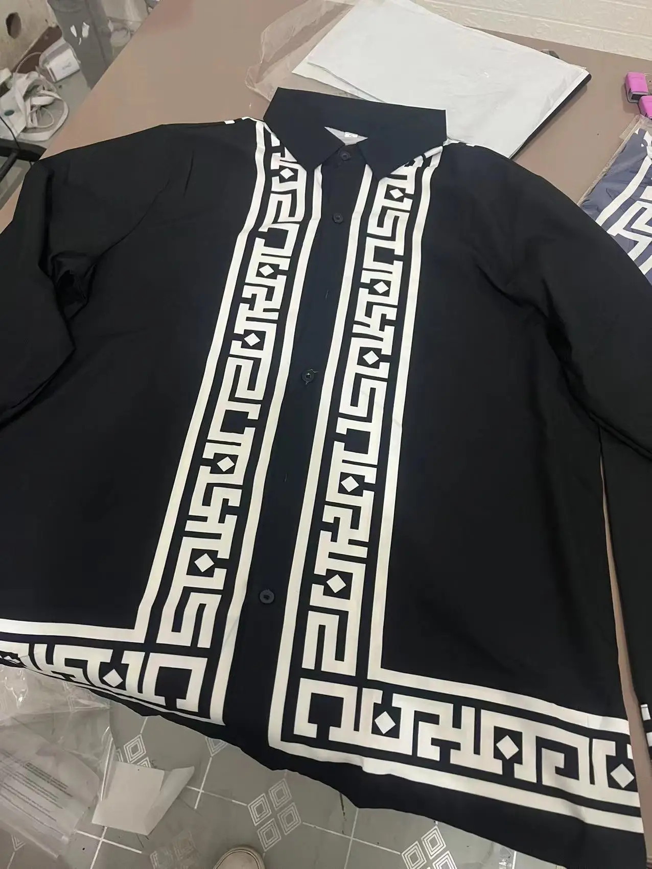 Autumn Men'S Printed Hawaii Casual Shirts 2021 Brand Streetwear Men'S Clothing Cardigan High-End Long Sleeve Dress Shirt