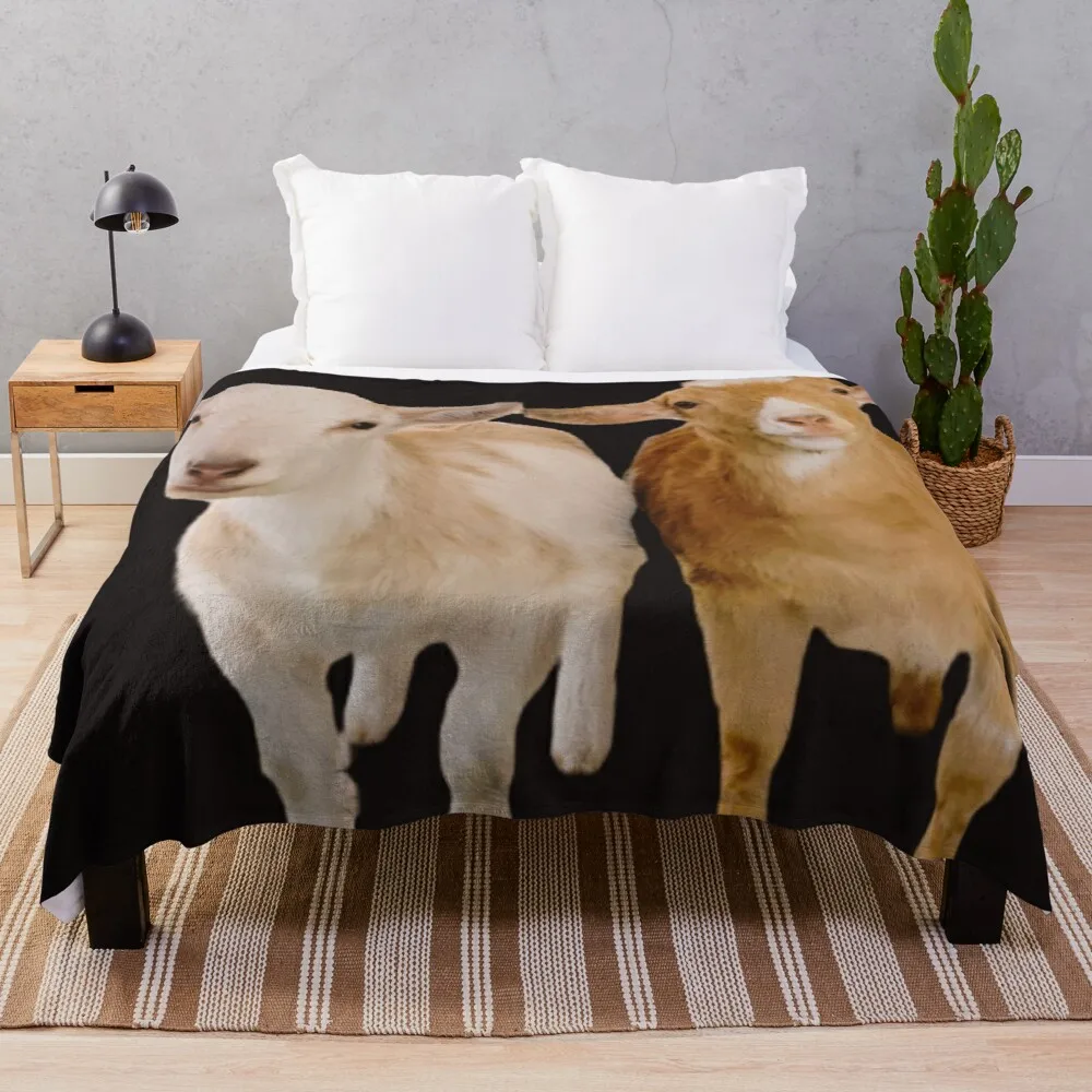 

Goats! Throw Blanket Multi-Purpose Blankets Sofas Of Decoration Sleeping Bag Blanket