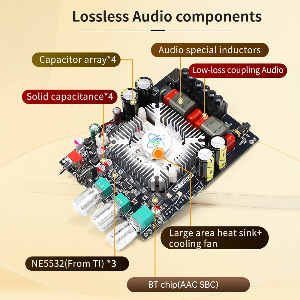 XY-T2002P Bluetooth Digital Sound Amplifier Module 200W*2 Audio