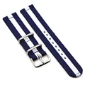 Blue and white
