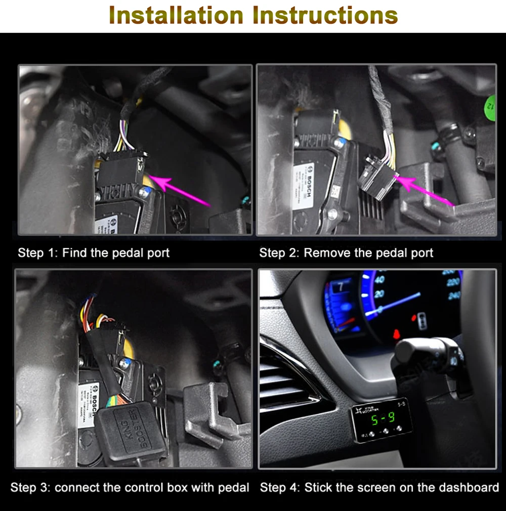 Controlador de acelerador de caja de Pedal de coche para MITSUBISHI LANCER L200 TRITON PAJERO SPORT MONTERO OUTLANDER EVO X ATTRAGE GALANT MIRAGE