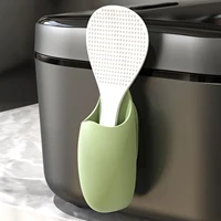 Kitchen Rice Scoop Holder Traceless Rice Cooker Spatula Organizer Tableware Storage Rack Spoon Holder Bathroom Utensil 1