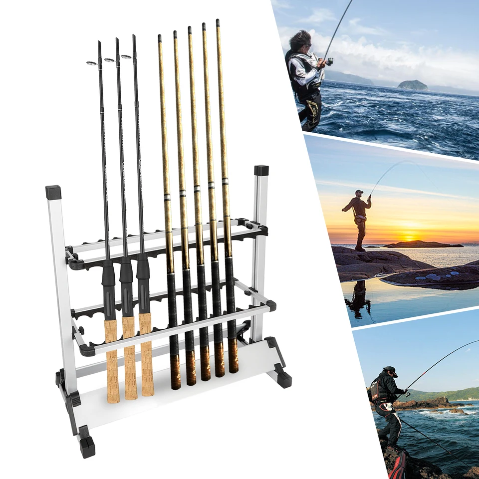 amazon fishing pole rack StoreYourBoard Rod Holder, Wall and Ceiling Rack, Holds 8 Rods With a bi Amazon Best Sellers: Best Fishing