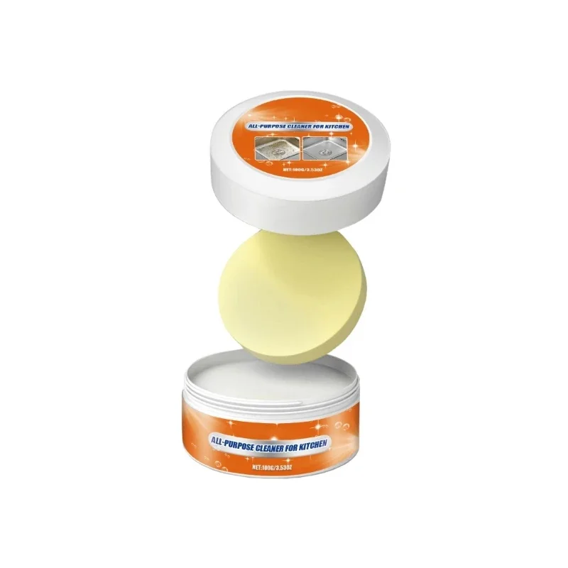Professional Kitchen Degreasers Heavy Oil Cleaning Cream Bottom Cooktops Cleaners for Stubborn Oil Removers 100g