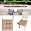 45x45cm Garden Chair Seat Cushion Water-Resistant Patio Chair Tatami Mat Thick Solid Color Sanding Sofa Cushion Hip 4