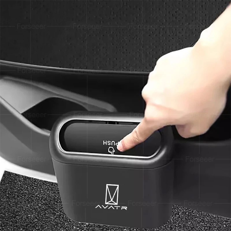For AVATR Portable Car Trash Bin Pressing Type Car Door Storage Barrel Auto Accessories For AVATR 11 12 07