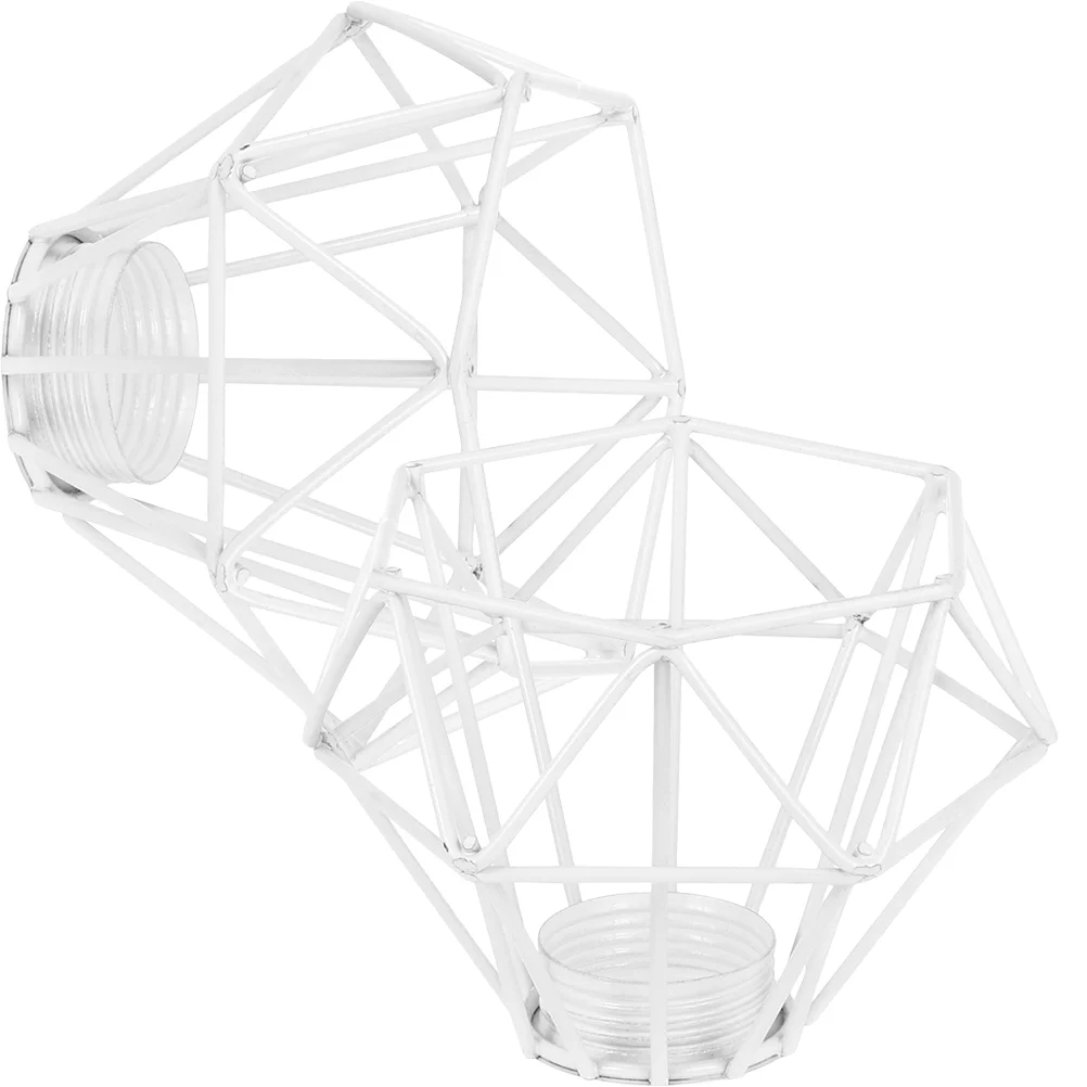 

2 Pcs Metal Retro Chandelier Decorative Lamp Shades Lampshade for Pendant Exquisite Ceiling Iron Replacement Reusable