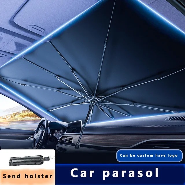 Sunshade Umbrella sunshade Car front windshield sunshade Car sunshade Car with sunshade folding sunscreen sunshade 1