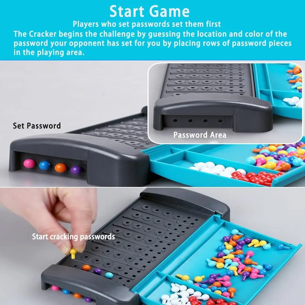 Code Breaker Board Game - Code Breaker Toys - Coder vs Decoder Mind Master Strategy Game - Portable Pack Brain Games 3