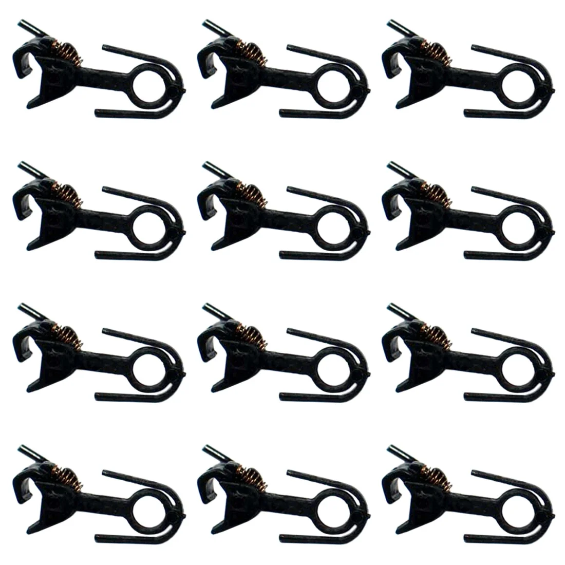 

12/24/36Pcs 1:87 Universal Modified Hook Coupling for HO Scale Model Train Model Building Kits- Black