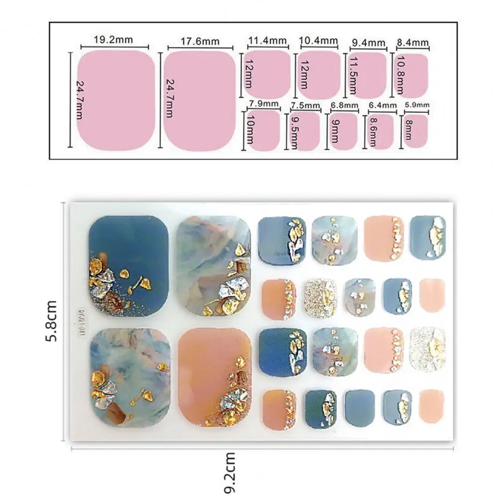 Delicate Nails Stickers Nail Art Anti-scratch Paper Women Manicure Toenail Wraps Stickers  Toe Nail Stickers Self-adhersive