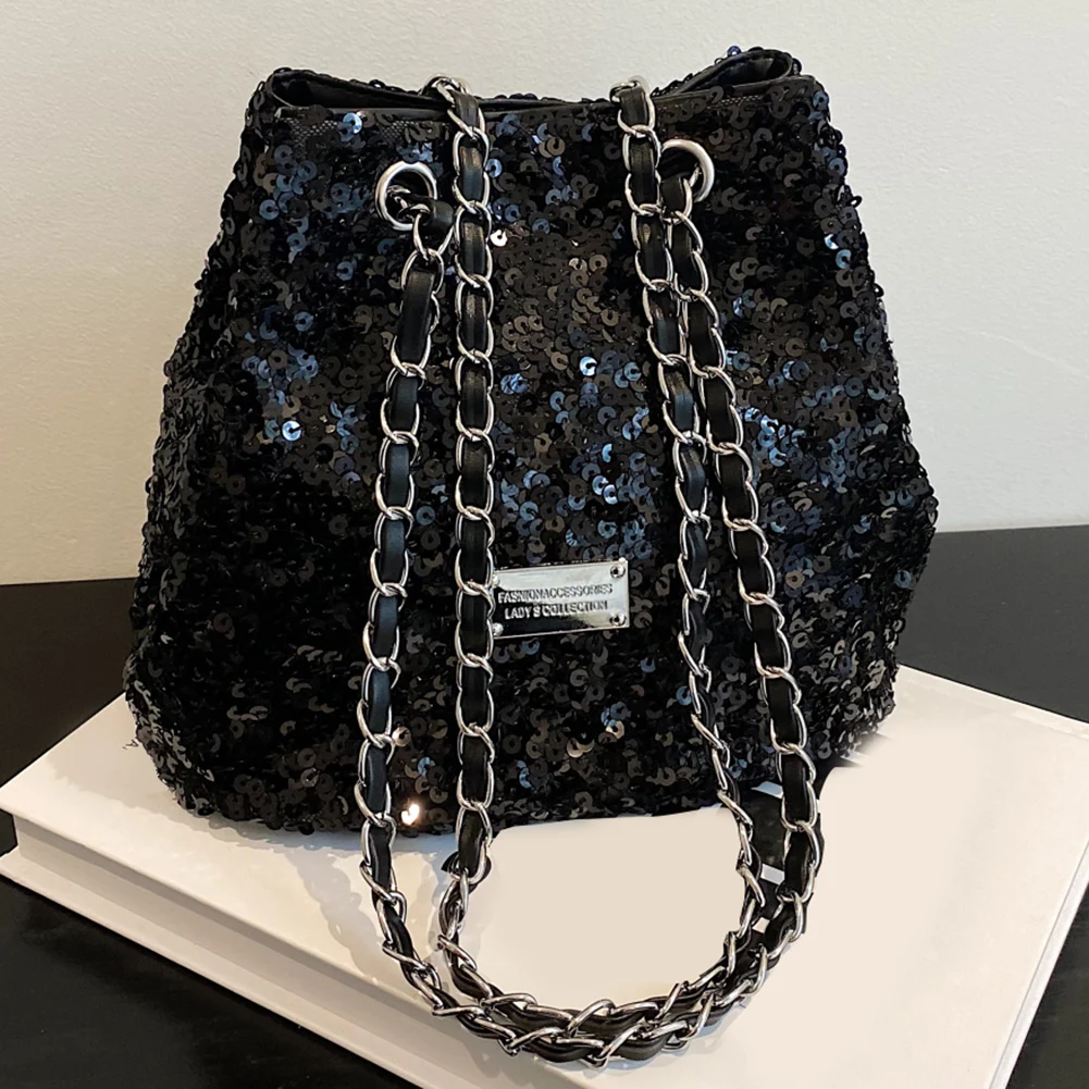 Sequins Handbags Silver Bag Women Crossbody Bag Bling Fashion Lady