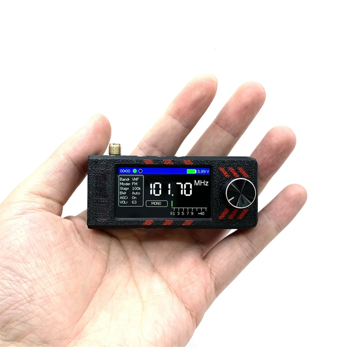 SEMOIC 0.5-108Mhz Mini SI4732 Full-Band Radio Receiver, Supports FM AM (MW and SW) and SSB Built-in Headphone Amplifier