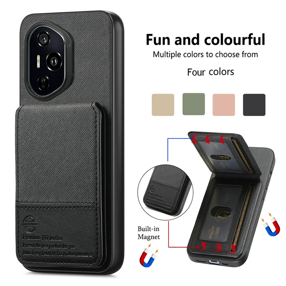 Luxury Leather RFID Card Case & Back Cover