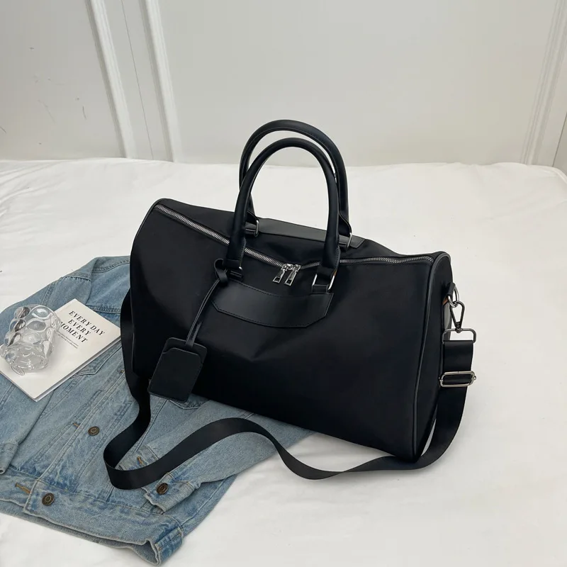 Luggage bag female short trip travel handbag handbag collision color portable sports gym bag girls out travel bag