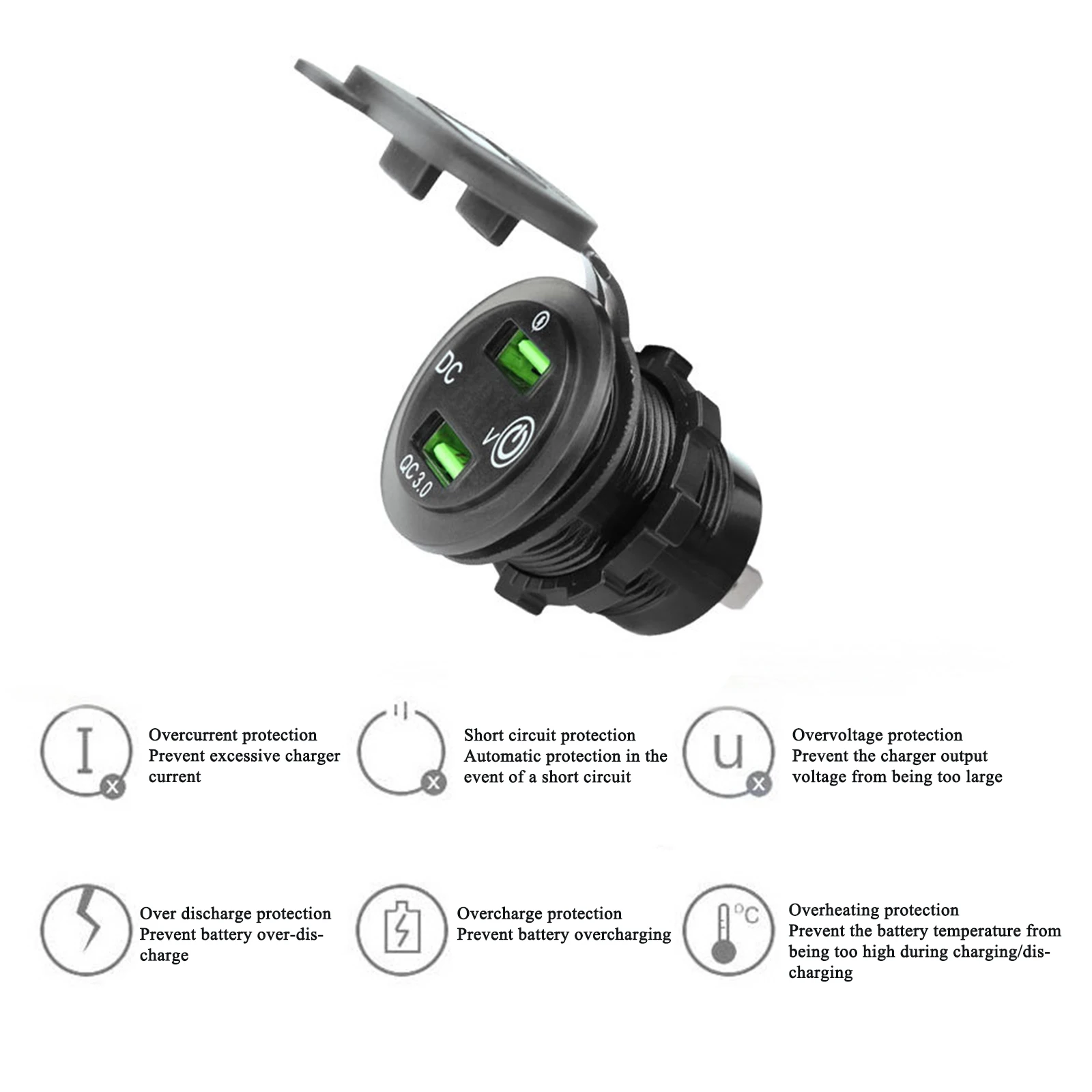 ڵ  QC3.0   ڵ    12V-24V USB ȭ Ipad  ׸ ǰ ڵ ǰ