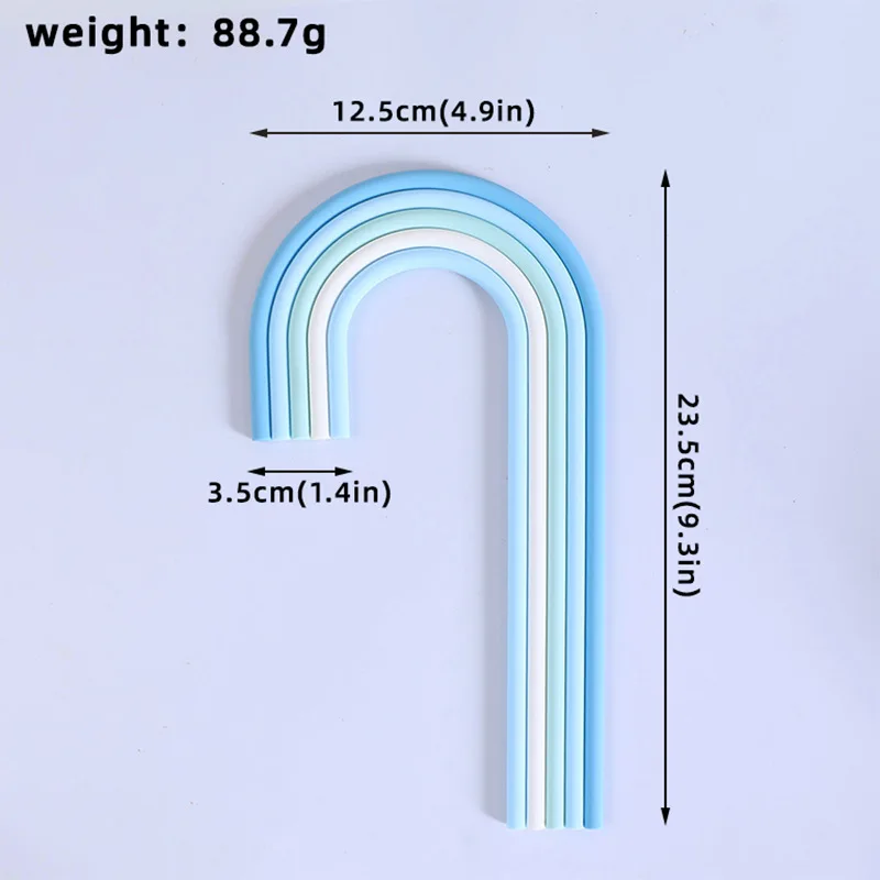 Colorful Rainbow Cake Toppers for Weddings, Baby Showers, and Birthday Parties