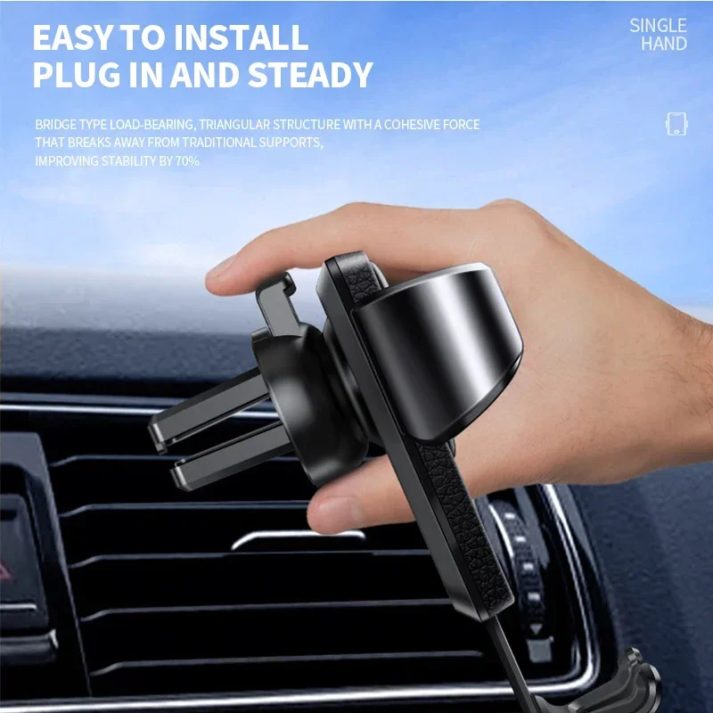 Gravity Car Air Vent Clip Mount for Smartphones and GPS Devices