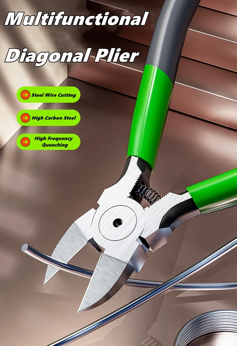 Precision Steel Wire Cutter & Stripper Tool, 6-Inch