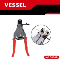 VESSEL Wire Stripper for Solid Wire and Stranded Wire Include a Stripper Gauge Decrustation Pliers 3000A 3000B 3000C Electro - t 1