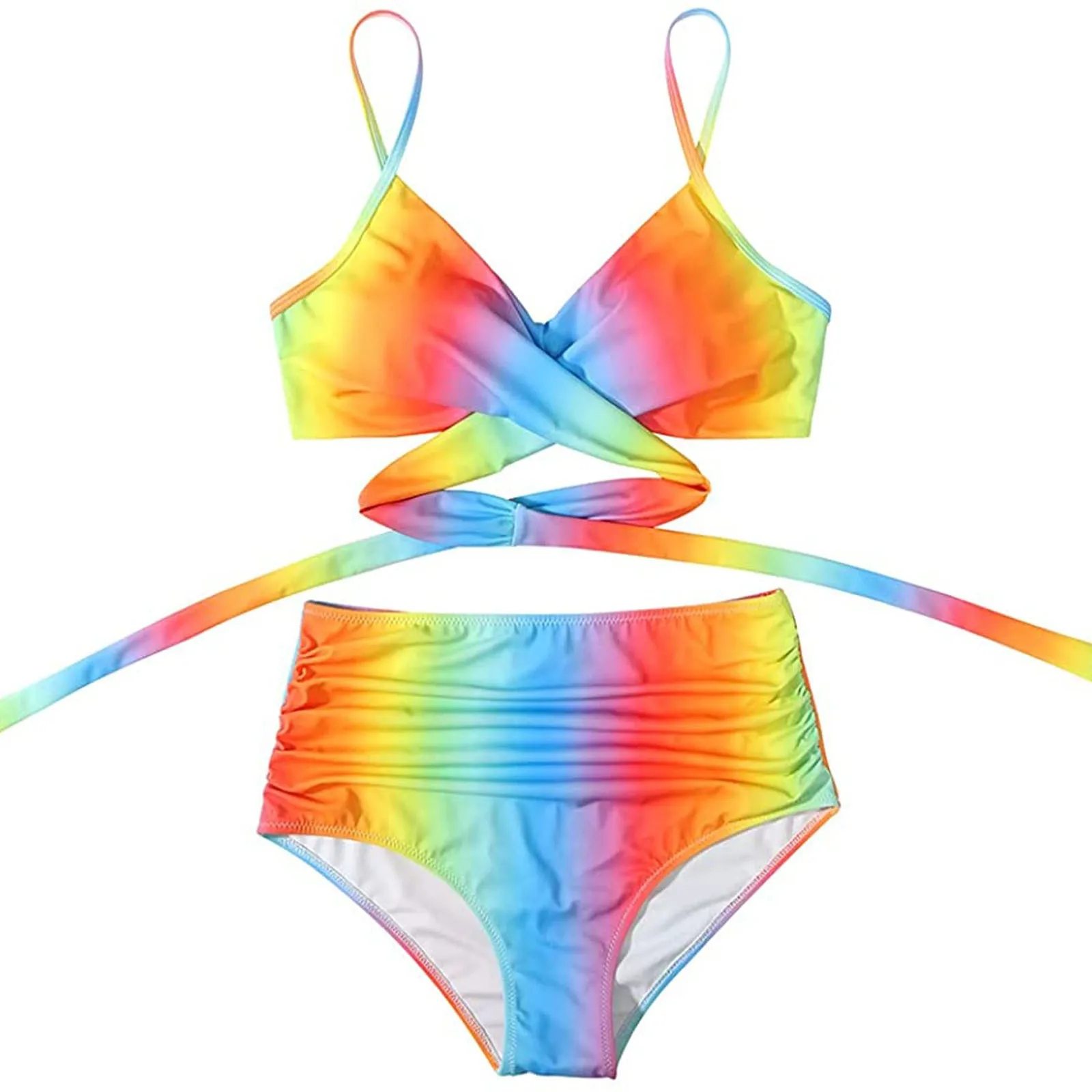 Sexy Bikini Micro Women's Swimsuit 2024 Tie Dye Mini Thong Bikinis Set Brazilian Swimming For Women Swimwear Female Bathing Suit