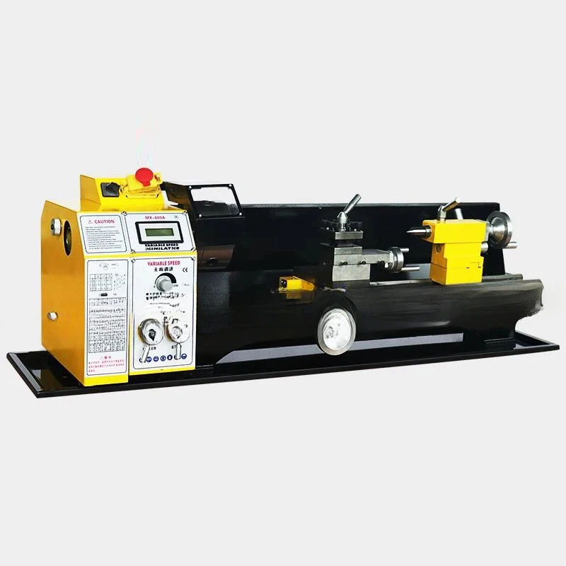 

HMT-600A Lathe Metal Processing Mechanical Multi-function Lathe Machine Tool 220V Woodworking Ordinary Micro Machine Tool 1PC