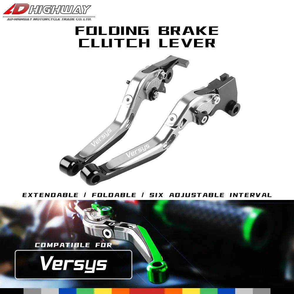 

CNC Aliuminum Brake Adjustable Extendable Folding Brake Clutch Levers For KAWASAKI versys 1000 2012 2013 2014