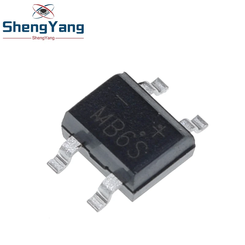 600V 0.5A SOP-4 SMD rectifier diode bridge mb6s TZT 10pcs