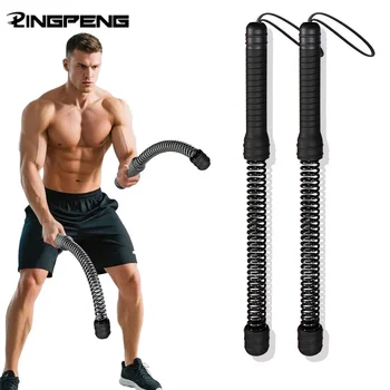 2Pcs Flexible Spring Arm Strength Expander Ergonomic Bicep Tricep Strengthener Portable Arm Strength Trainer for Fitness Workout 1