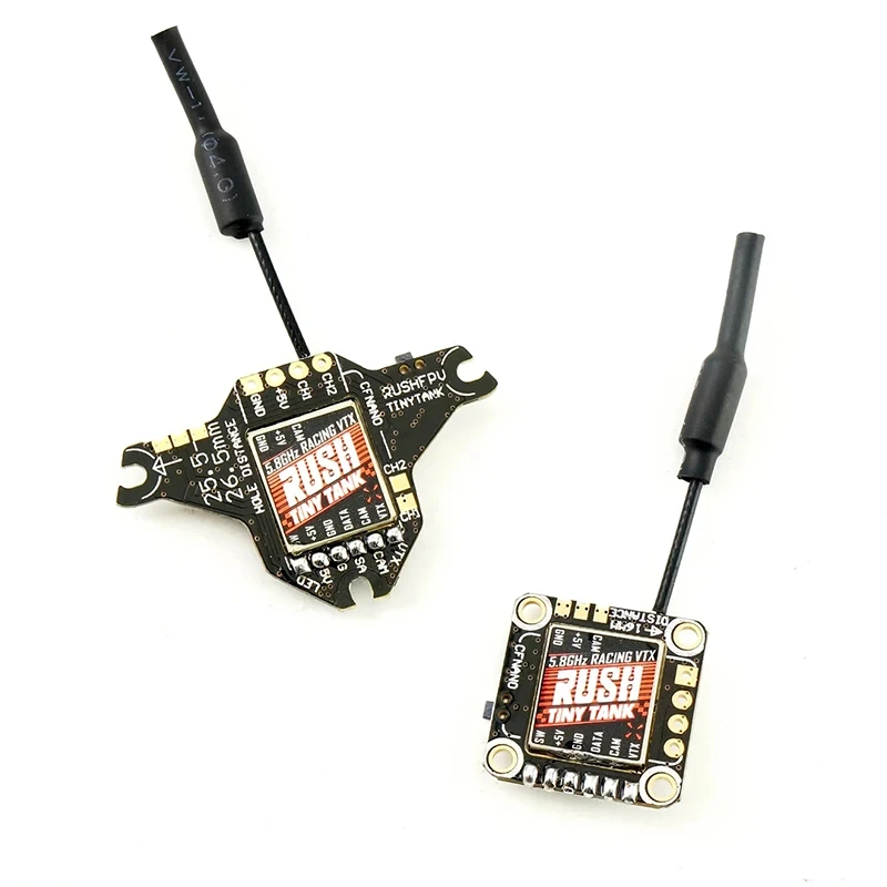 RUSH TINY 탱크 나노 VTX 송신기, LED 확장 보드 포함, 5V 입력, FPV 레이싱 이쑤시개 Whoop, 48CH, 350mW