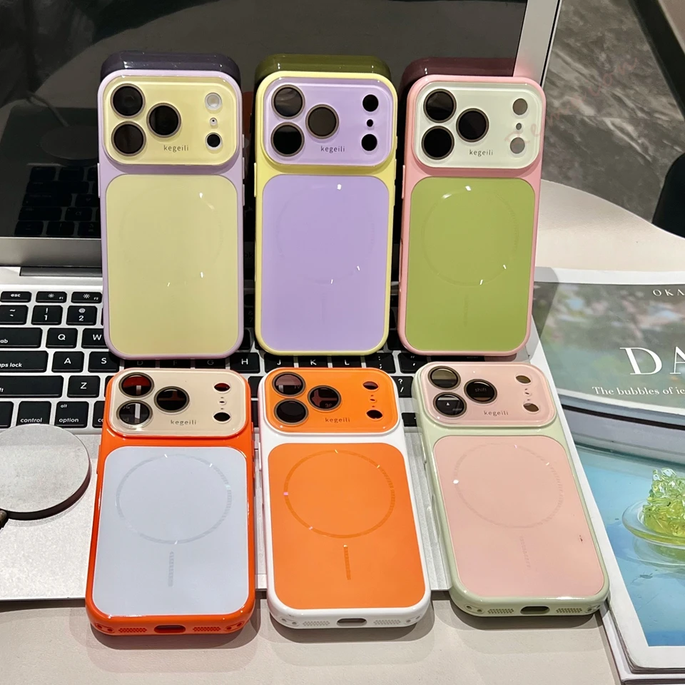 Magnetic Phone Case For Iphone 16 15 14 13 Pro Max Shockproof Cover_voghion.com