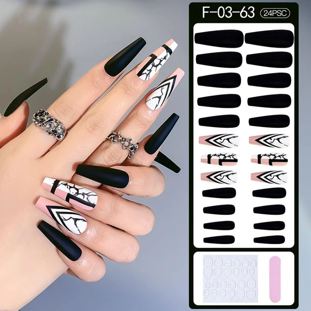 Red Press on Nails Long Coffin Fake Nails with Rhinestones Design Red Rose  Acrylic Nails Full Cover Stick on Nails Cute Flower Artificial False Nails  Valentines Day Press on Nails for Women