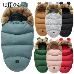 Saco de dormir para bebé de 0 a 24 meses, saco de invierno a prueba de viento, grueso, para cochecito infantil, forro polar, cálido